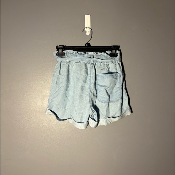 Aerie Light Blur Chambray Paperbag Shorts Size XS - Picture 3 of 5